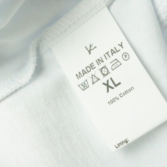 Isaia Napoli Corallino Hand Gesture "Stubborn" Cotton T Shirt XL BRAND NEW - Picture 5 of 5